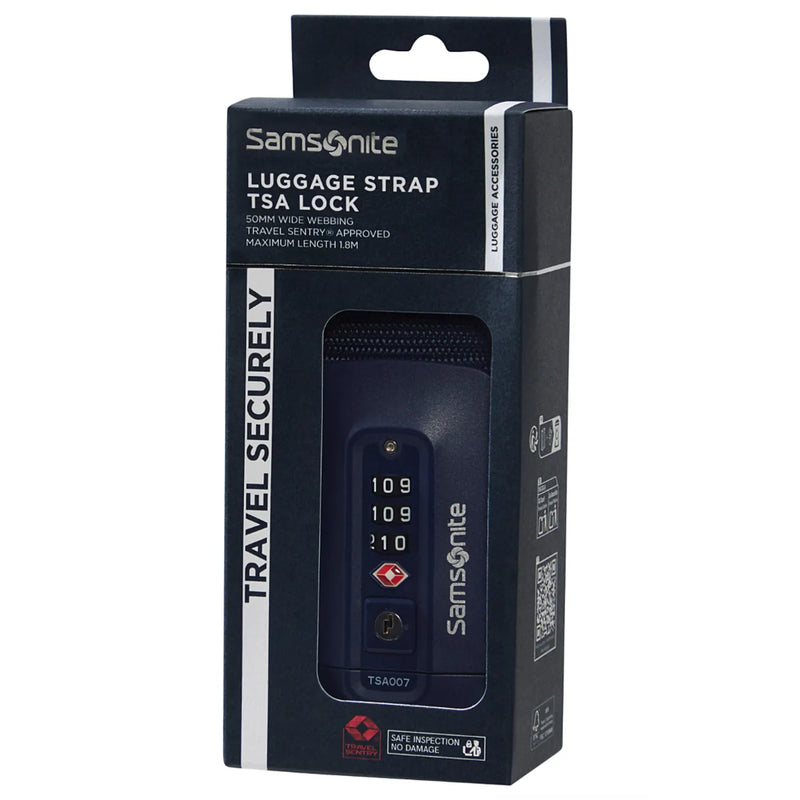 Samsonite Luggage Strap with TSA Lock - Midnight Blue
