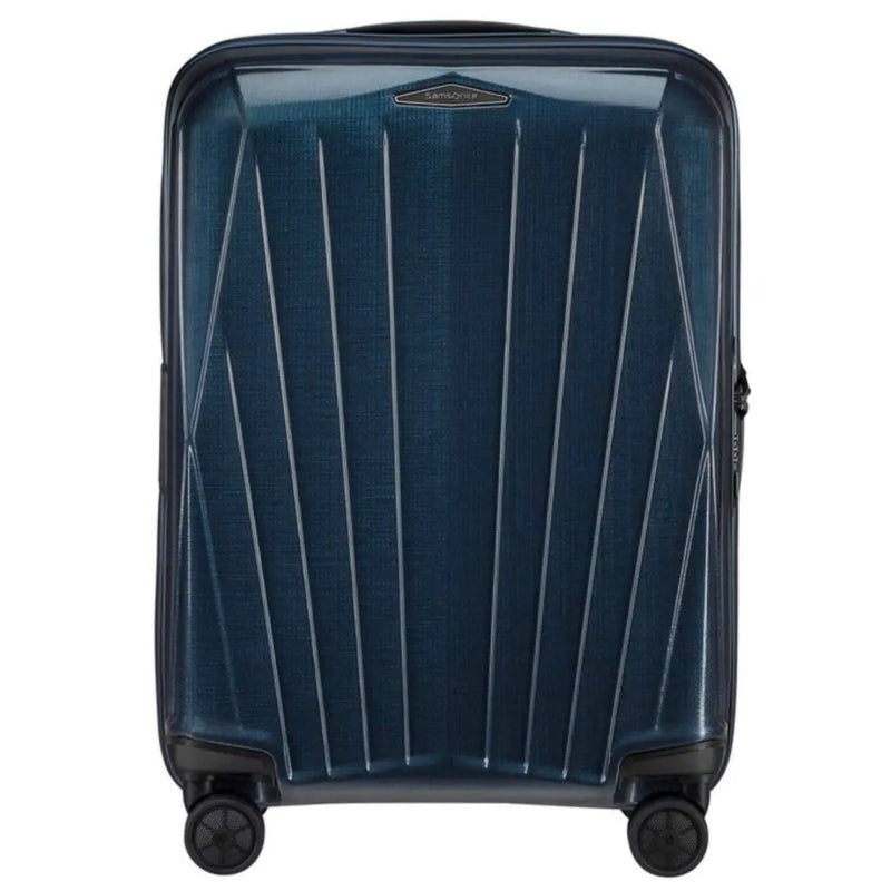 Samsonite Major-Lite 55 cm Expandable Carry-on Spinner Suitcase - Midnight Blue