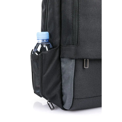 Expandable side pocket for drink bottle