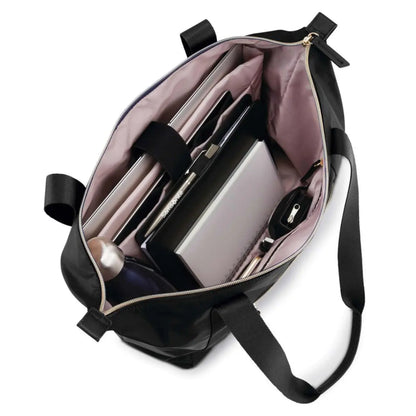 Main compartment has a 14.1" laptop pocket