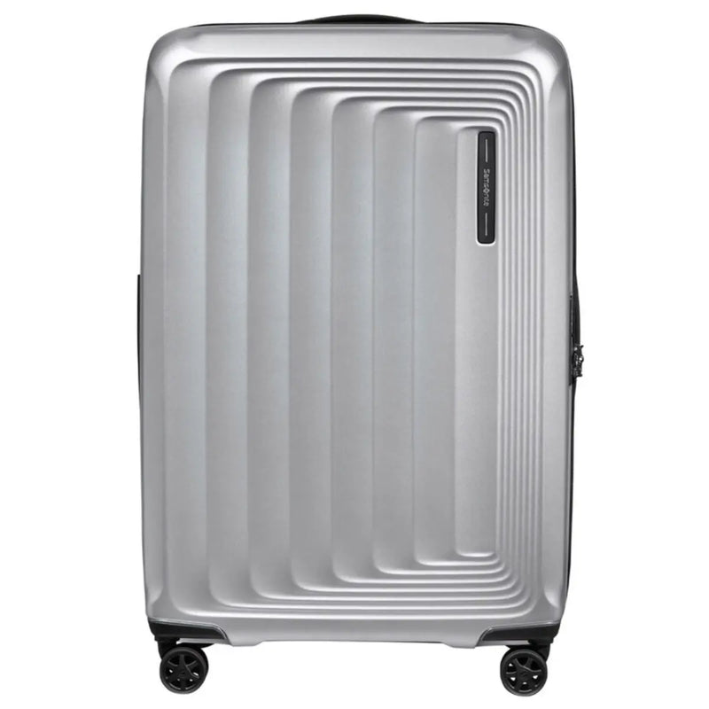 Samsonite Nuon 75 cm Expandable Spinner Luggage - Matt Silver