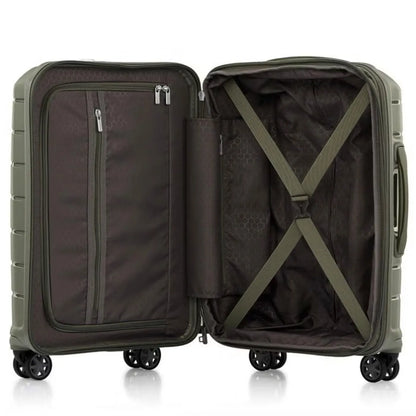 Samsonite Oc2Lite 55 cm 4 Wheeled Expandable Carry-On Spinner Suitcase - Olive Green