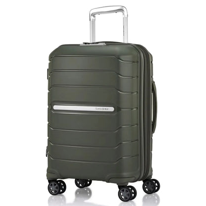 Samsonite Oc2Lite 55 cm 4 Wheeled Expandable Carry-On Spinner Suitcase - Olive Green