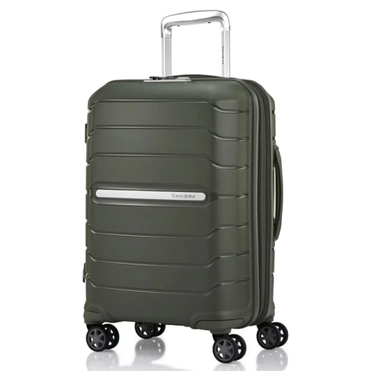 Samsonite Oc2Lite 55 cm 4 Wheeled Expandable Carry-On Spinner Suitcase - Olive Green