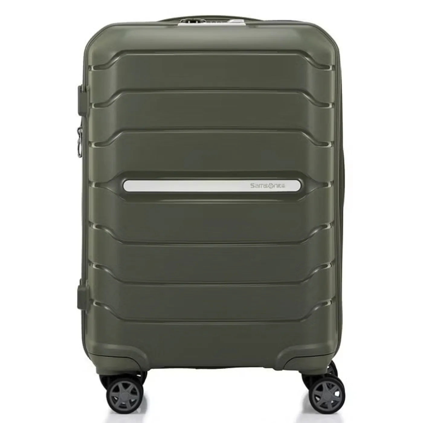 Samsonite Oc2Lite 55 cm 4 Wheeled Expandable Carry-On Spinner Suitcase - Olive Green