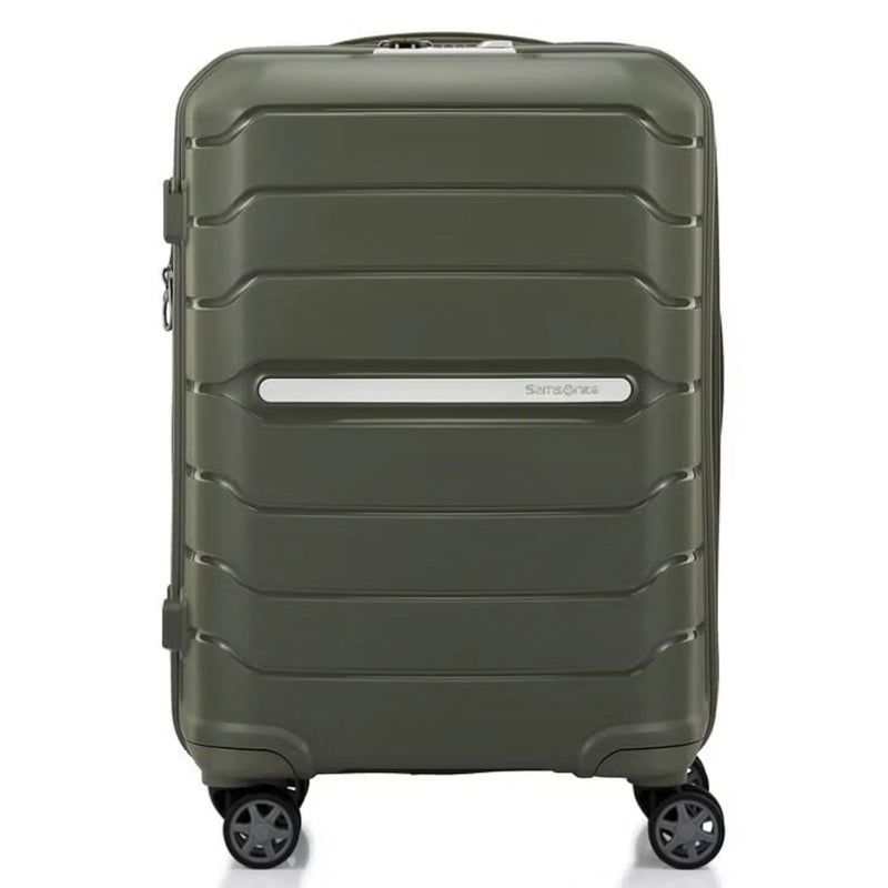 Samsonite Oc2Lite 55 cm 4 Wheeled Expandable Carry-On Spinner Suitcase - Olive Green