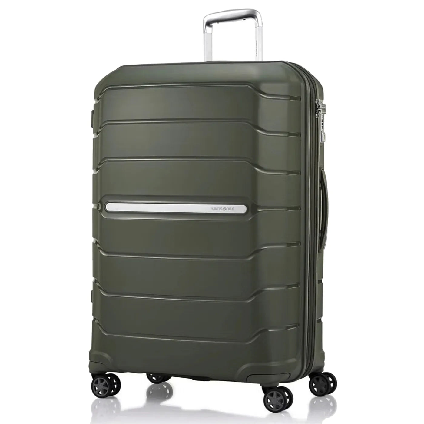 Samsonite Oc2Lite 75 cm 4 Wheeled Expandable Spinner Suitcase - Olive Green