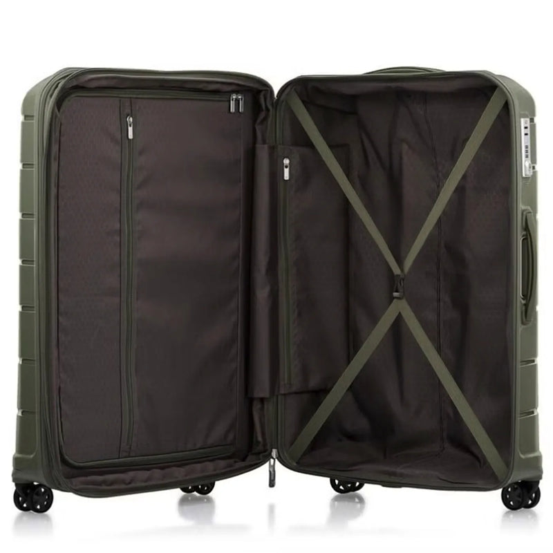 Samsonite Oc2Lite 75 cm 4 Wheeled Expandable Spinner Suitcase - Olive Green