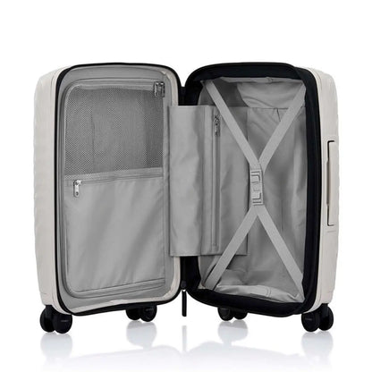 Compression straps and zippered divider