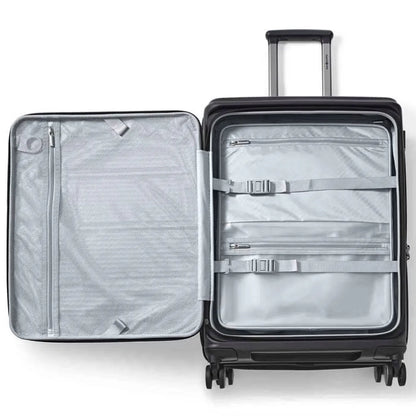 Samsonite Paralux 67 cm Expandable Front Opening Suitcase - Black