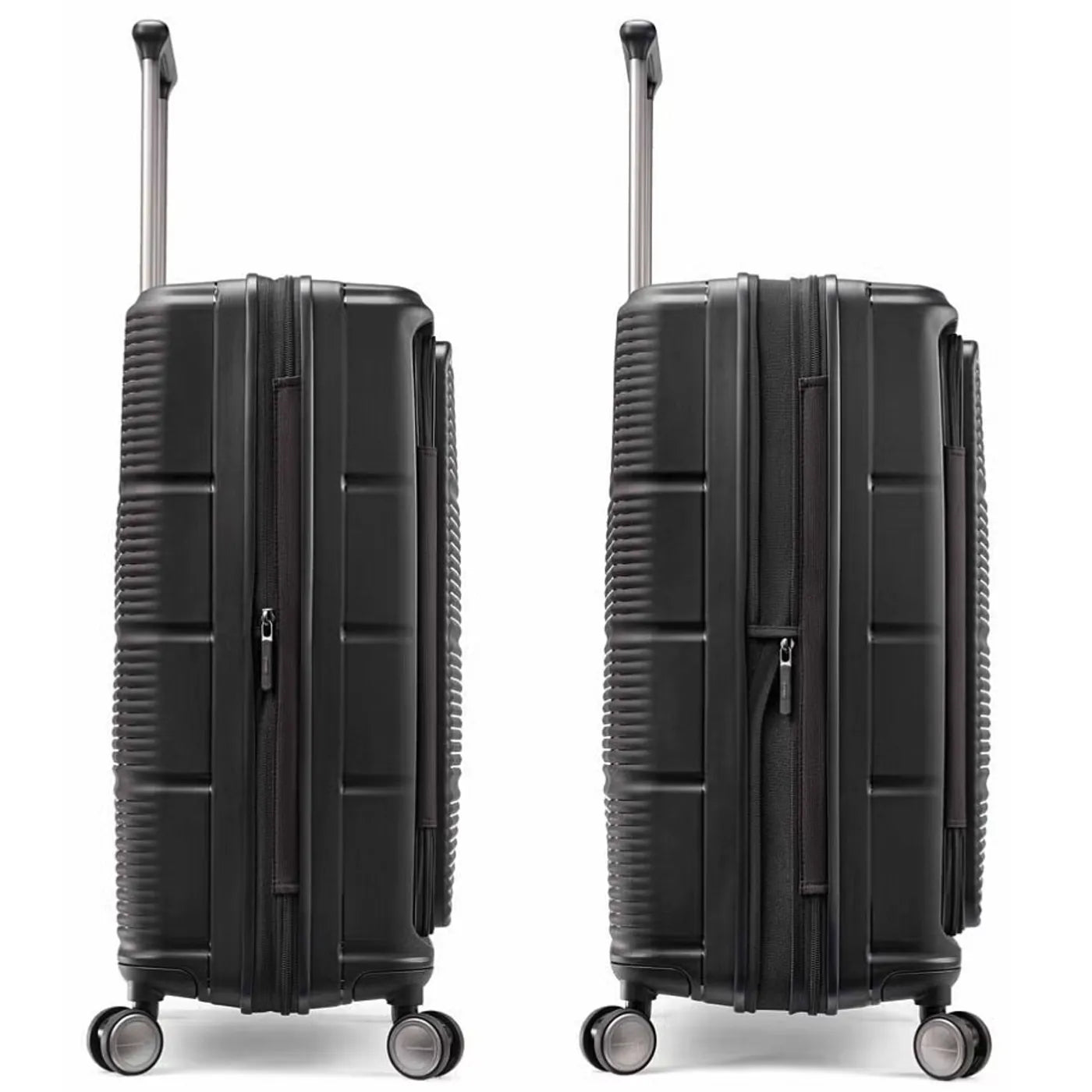Samsonite Paralux 67 cm Expandable Front Opening Suitcase - Black