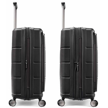Samsonite Paralux 67 cm Expandable Front Opening Suitcase - Black