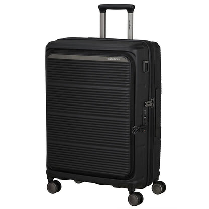 Samsonite Paralux 67 cm Expandable Front Opening Suitcase - Black