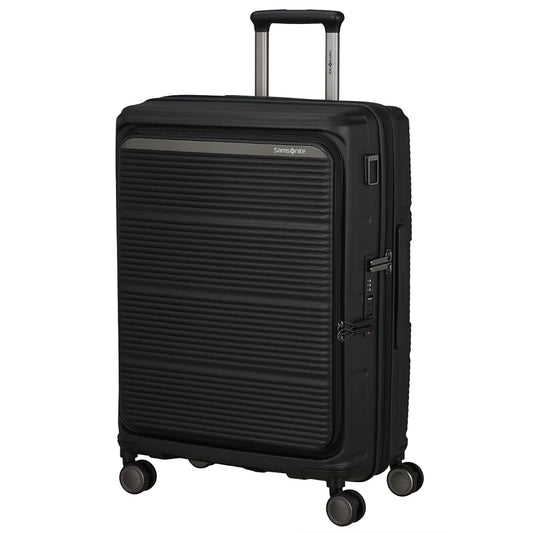 Samsonite Paralux 67 cm Expandable Front Opening Suitcase - Black