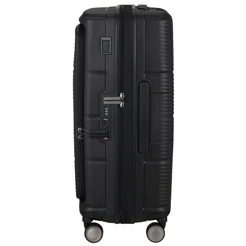 Samsonite Paralux 67 cm Expandable Front Opening Suitcase - Black