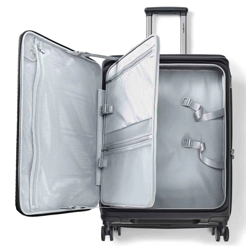 Samsonite Paralux 67 cm Expandable Front Opening Suitcase - Black