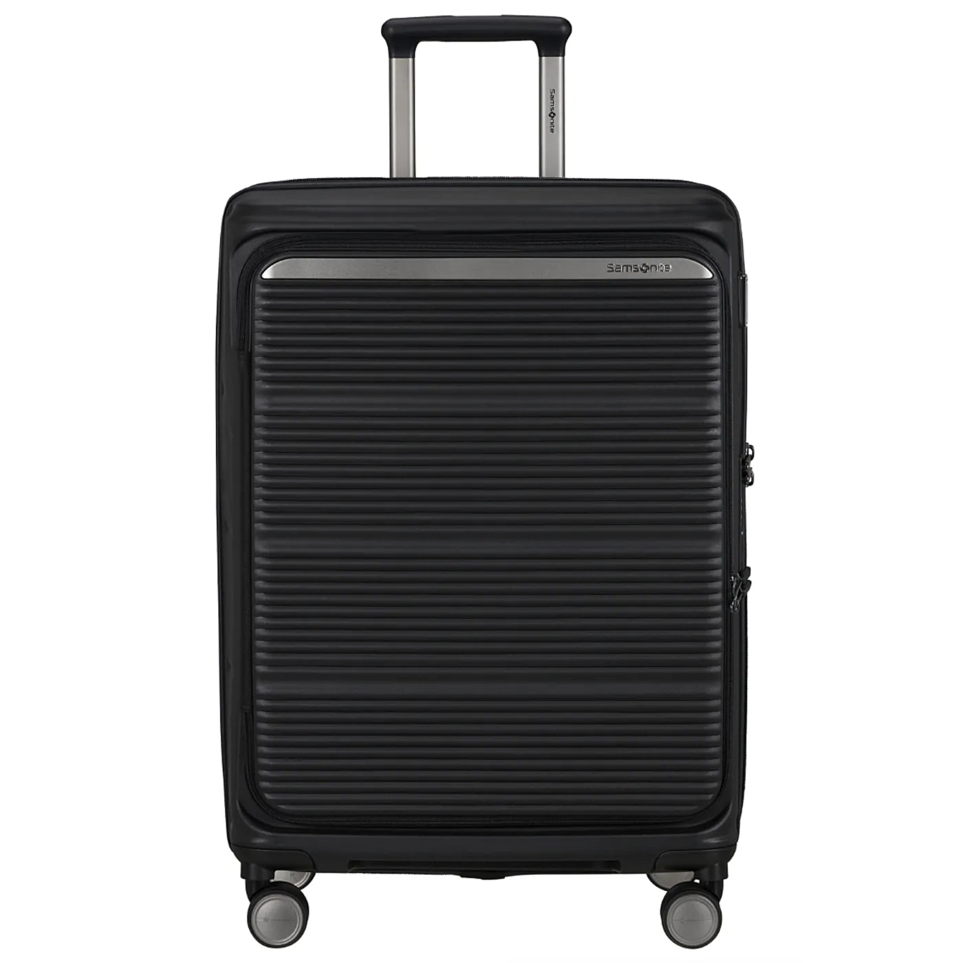 Samsonite Paralux 67 cm Expandable Front Opening Suitcase - Black