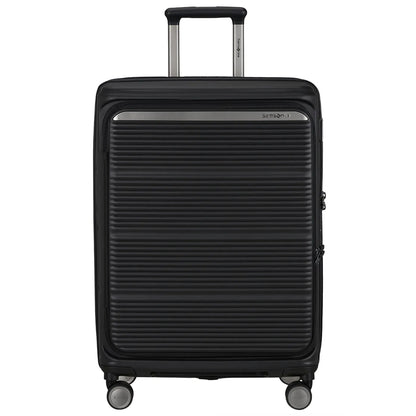 Samsonite Paralux 67 cm Expandable Front Opening Suitcase - Black