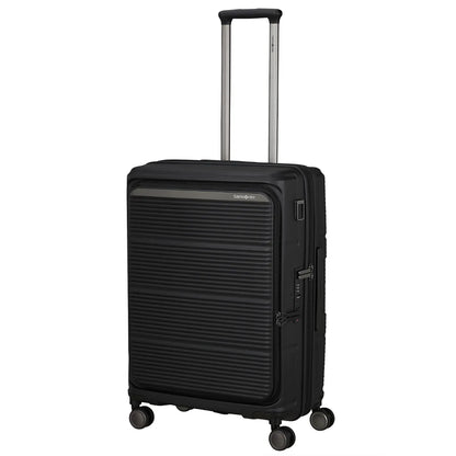 Samsonite Paralux 67 cm Expandable Front Opening Suitcase - Black