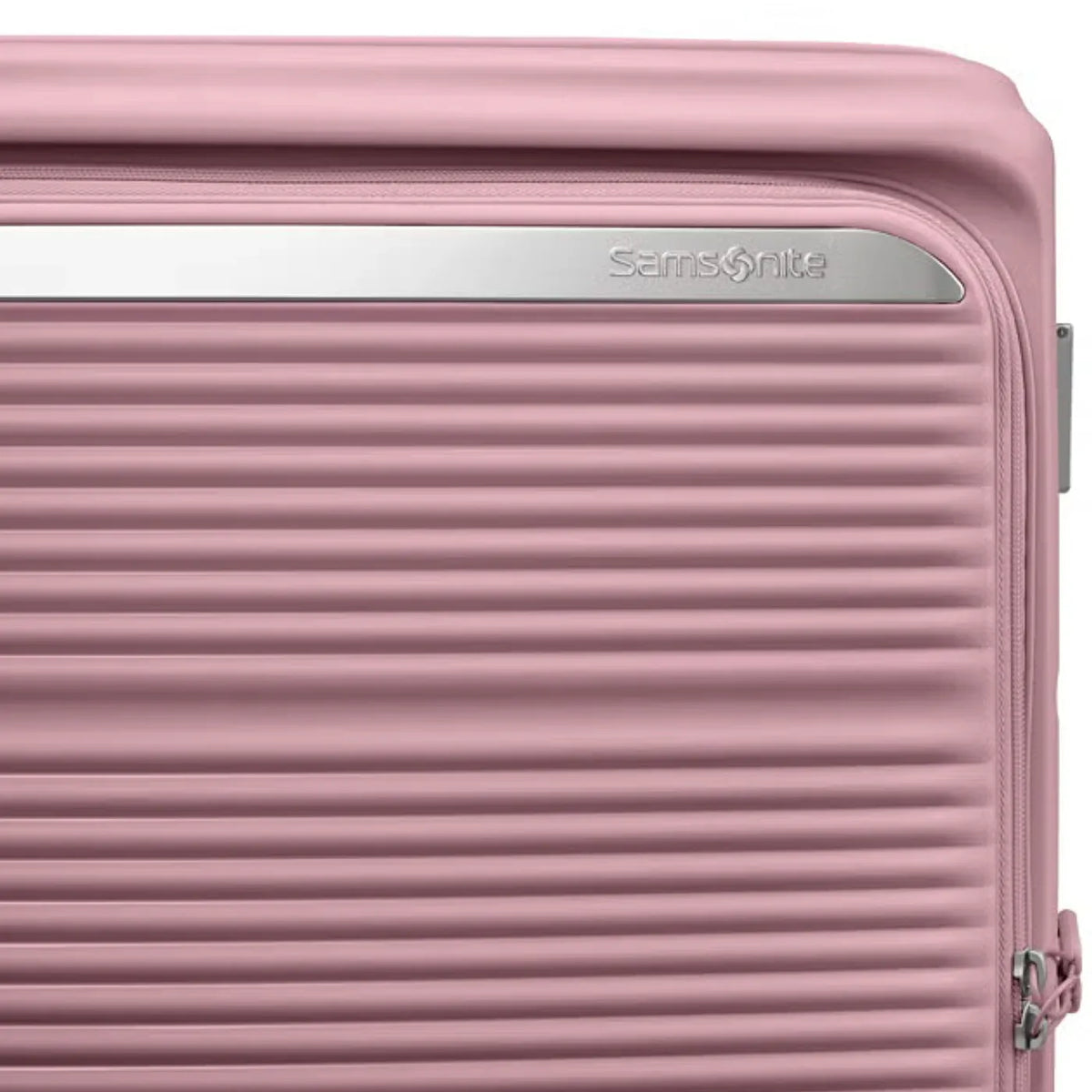 Samsonite Paralux 67 cm Expandable Front Opening Suitcase - Dusty Pink