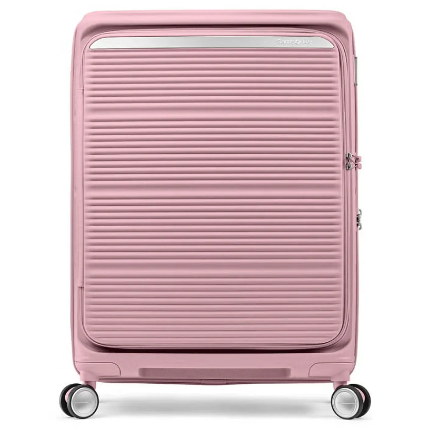 Samsonite Paralux 67 cm Expandable Front Opening Suitcase - Dusty Pink