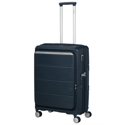 Samsonite Paralux 67 cm Expandable Front Opening Suitcase - Midnight Navy