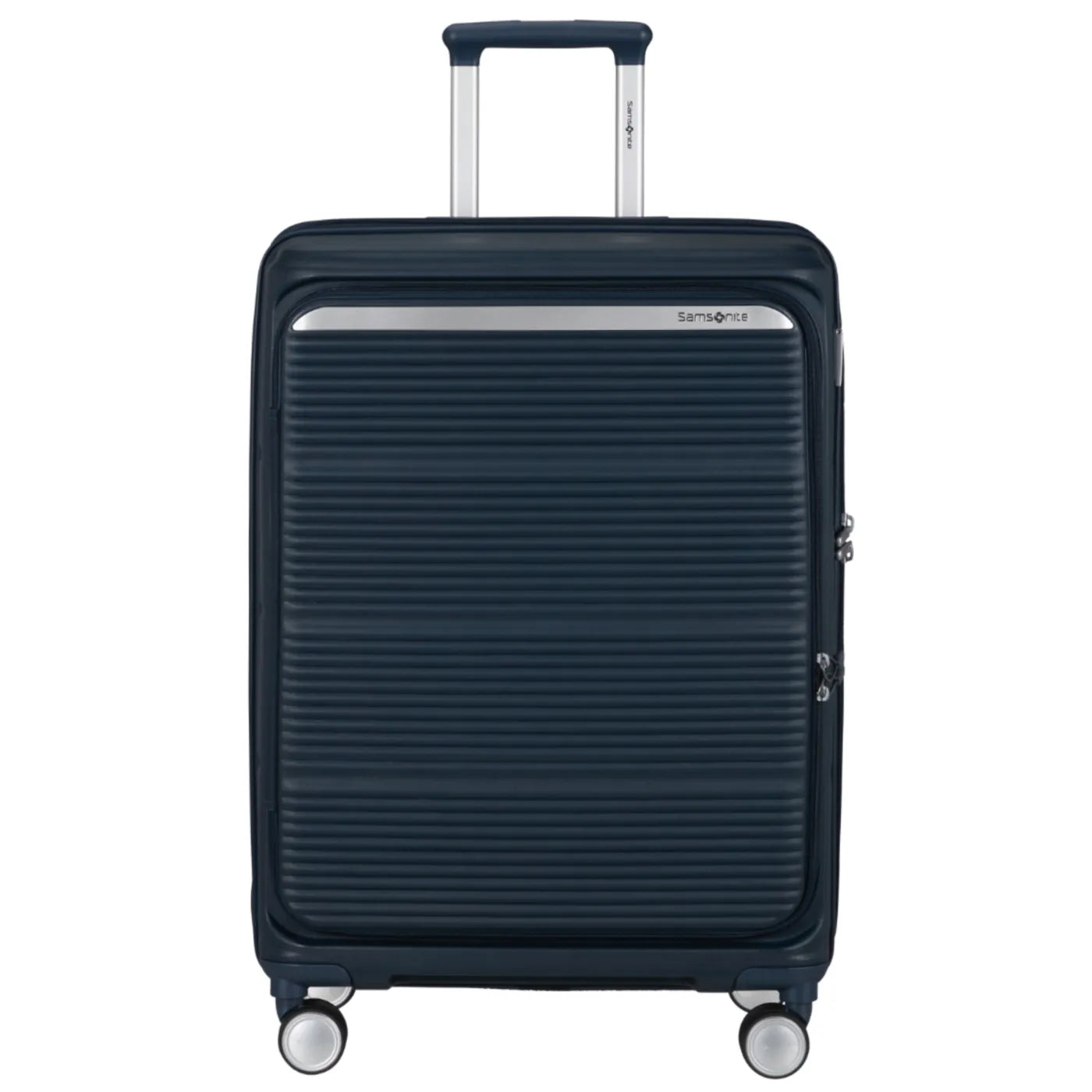 Samsonite Paralux 67 cm Expandable Front Opening Suitcase - Midnight Navy