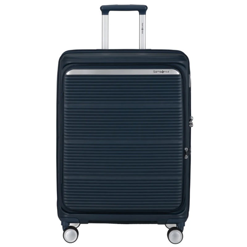 Samsonite Paralux 67 cm Expandable Front Opening Suitcase - Midnight Navy