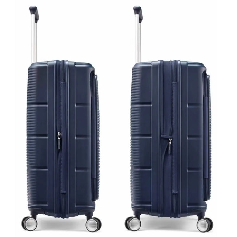 Samsonite Paralux 67 cm Expandable Front Opening Suitcase - Midnight Navy