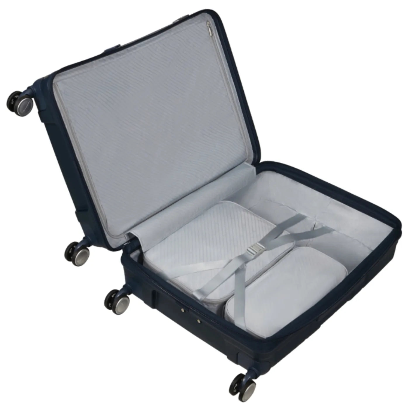 Samsonite Paralux 67 cm Expandable Front Opening Suitcase - Midnight Navy