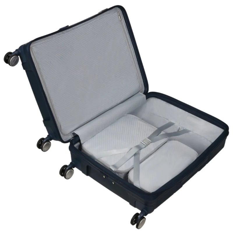 Samsonite Paralux 67 cm Expandable Front Opening Suitcase - Midnight Navy