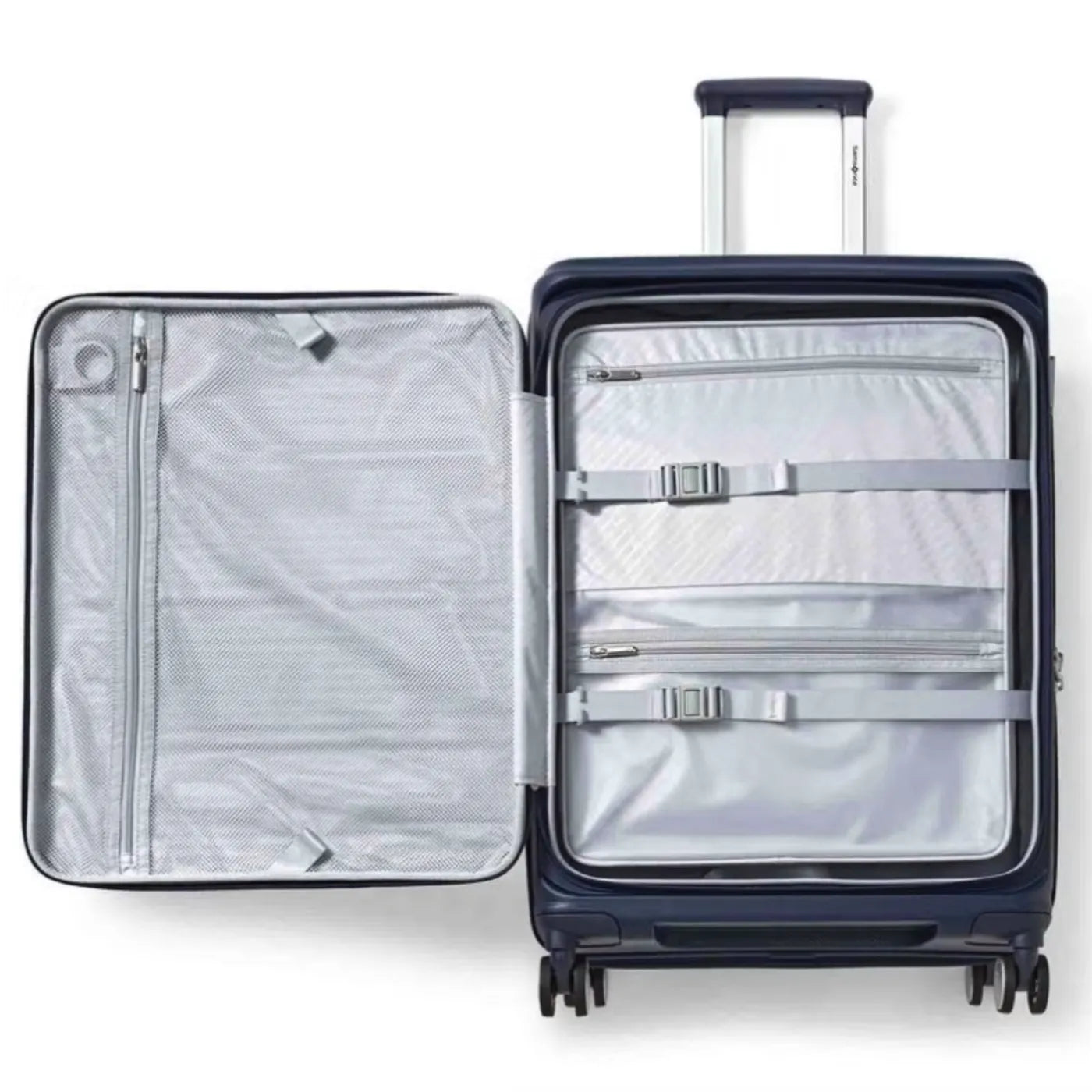 Samsonite Paralux 67 cm Expandable Front Opening Suitcase - Midnight Navy