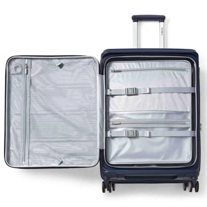 Samsonite Paralux 67 cm Expandable Front Opening Suitcase - Midnight Navy