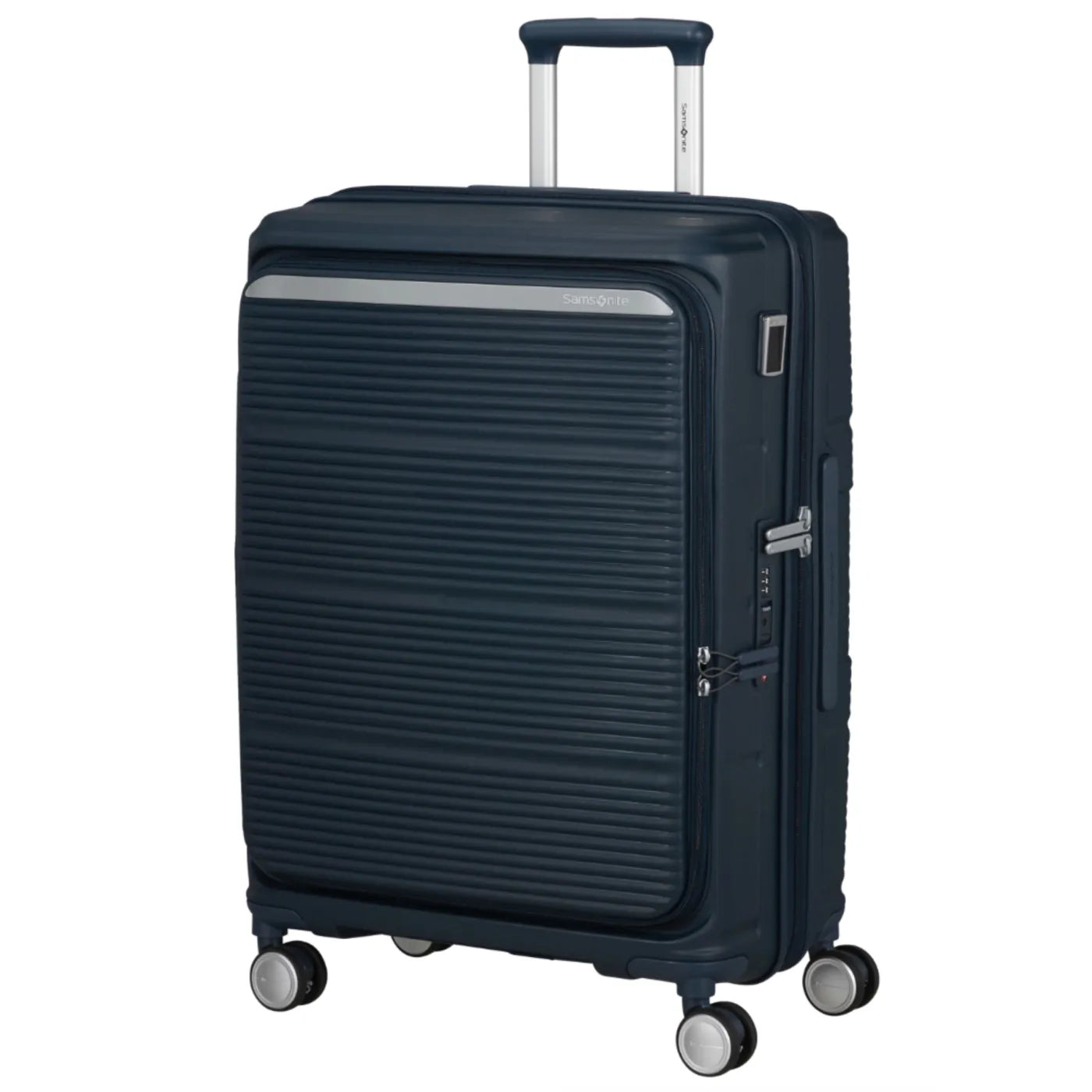 Samsonite Paralux 67 cm Expandable Front Opening Suitcase - Midnight Navy