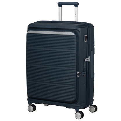 Samsonite Paralux 67 cm Expandable Front Opening Suitcase - Midnight Navy