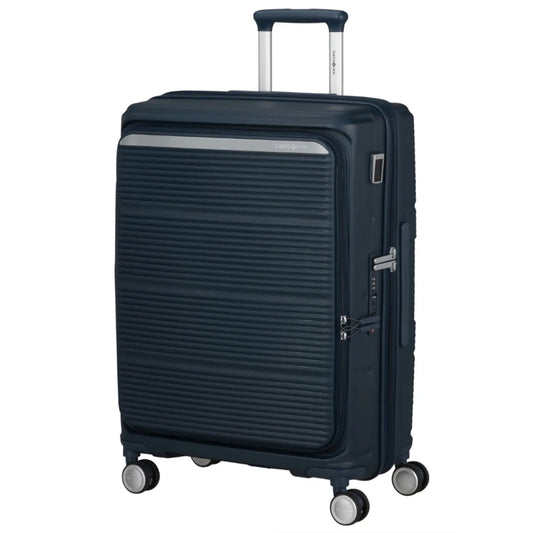 Samsonite Paralux 67 cm Expandable Front Opening Suitcase - Midnight Navy