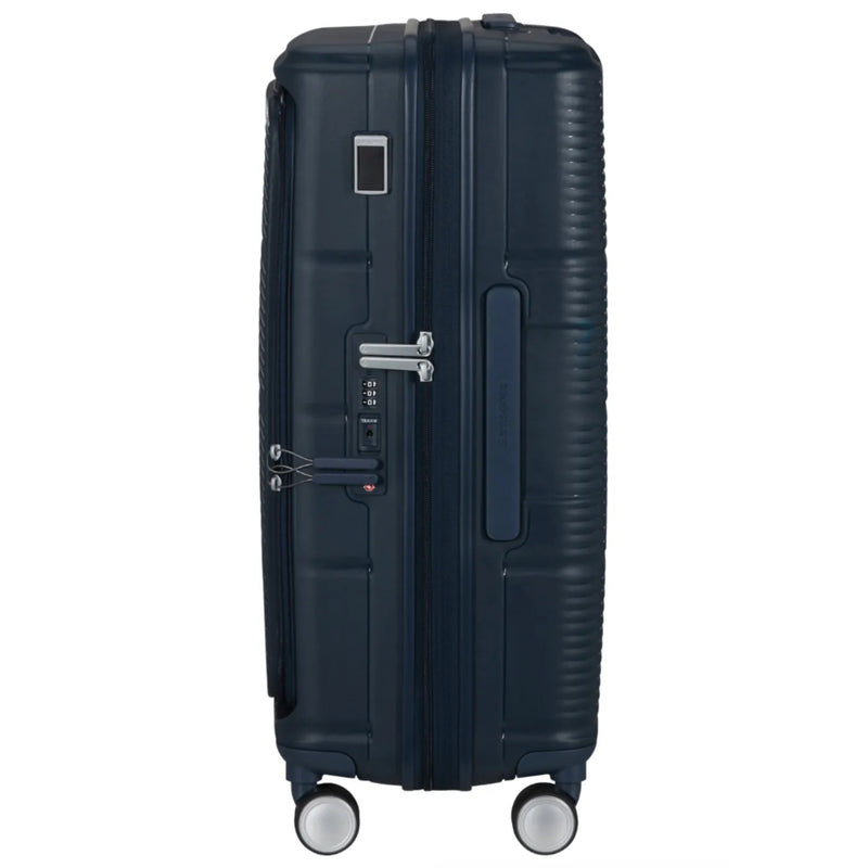 Samsonite Paralux 67 cm Expandable Front Opening Suitcase - Midnight Navy