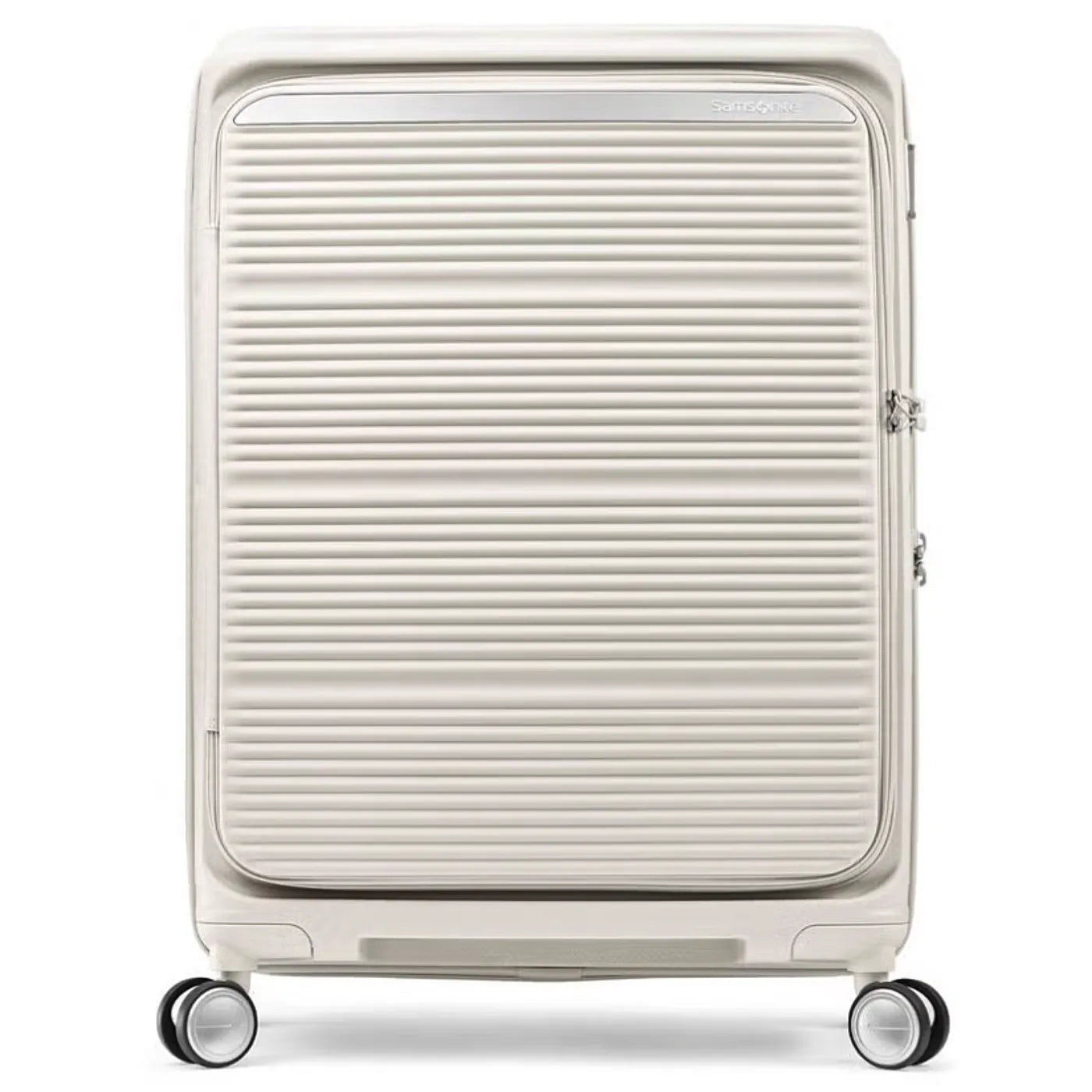 Samsonite Paralux 67 cm Expandable Front Opening Suitcase - Stone Grey