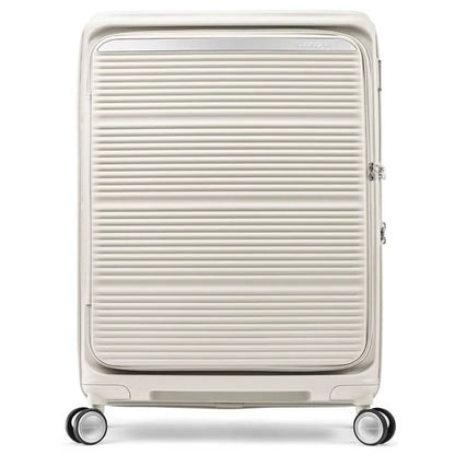 Samsonite Paralux 67 cm Expandable Front Opening Suitcase - Stone Grey