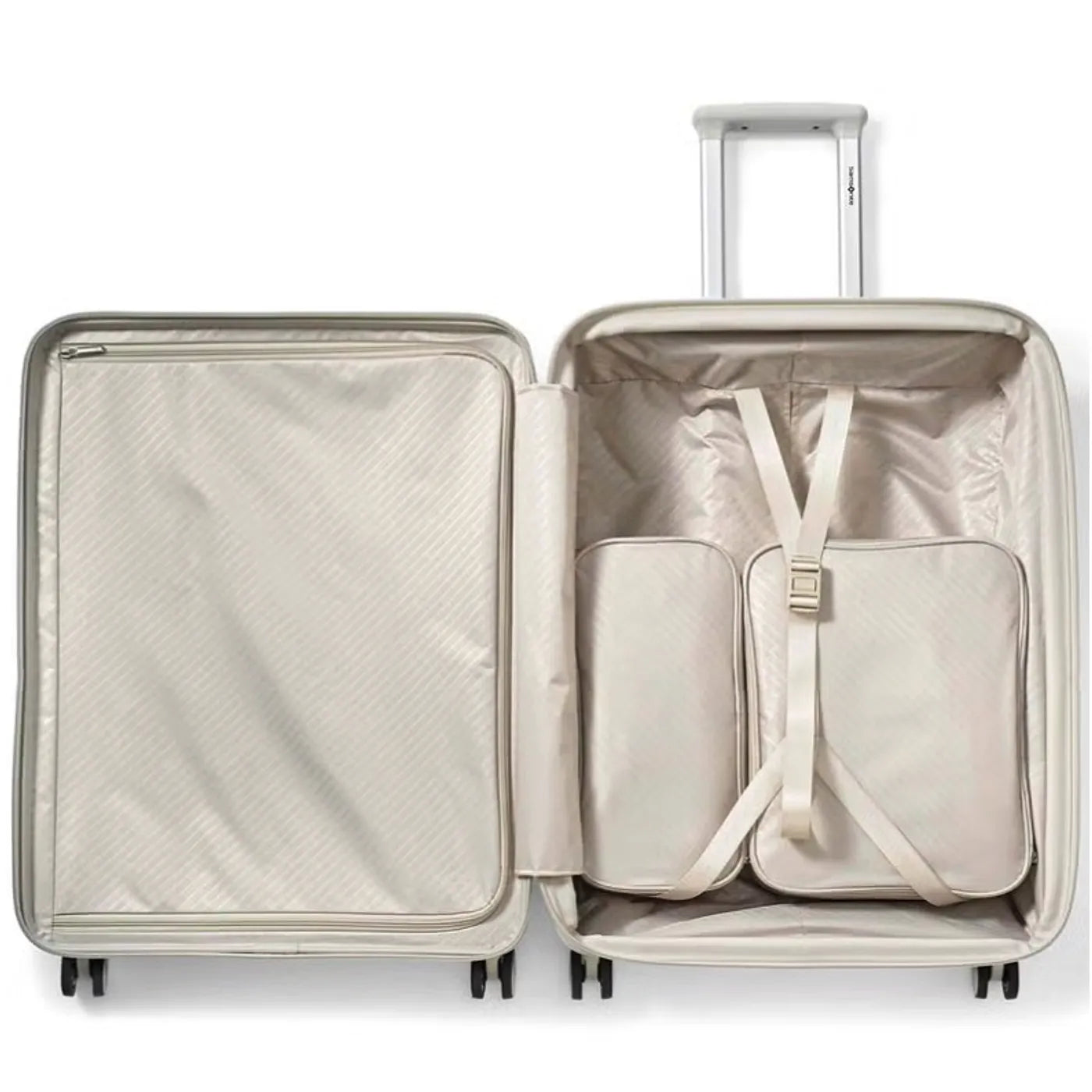 Samsonite Paralux 67 cm Expandable Front Opening Suitcase - Stone Grey