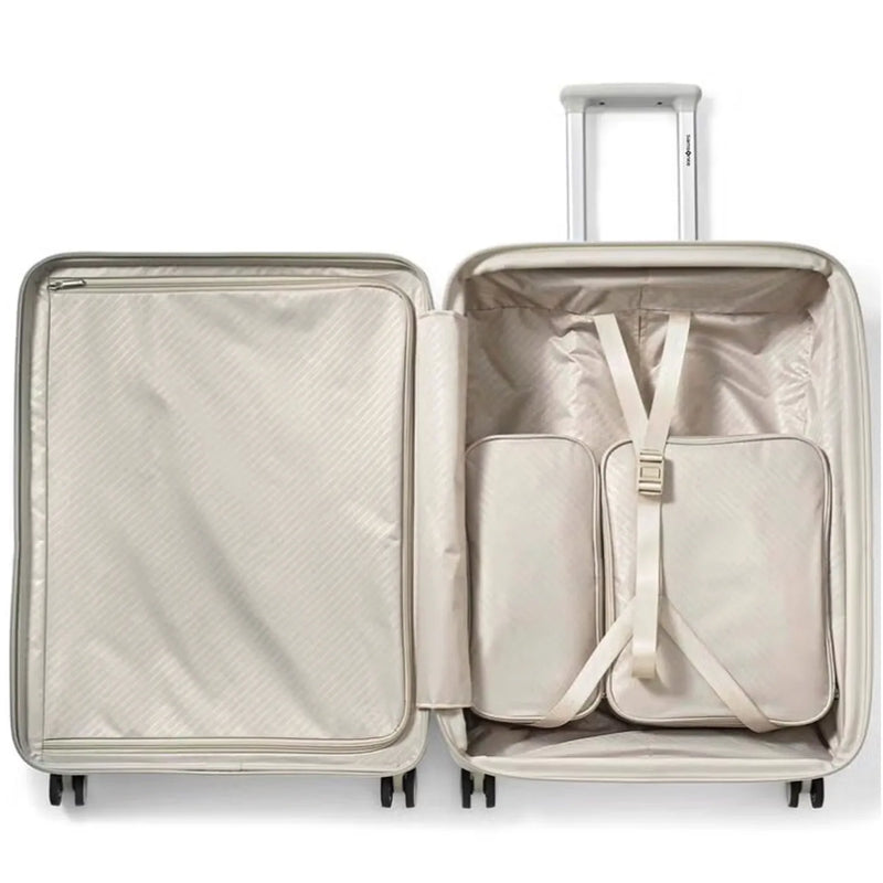 Samsonite Paralux 67 cm Expandable Front Opening Suitcase - Stone Grey
