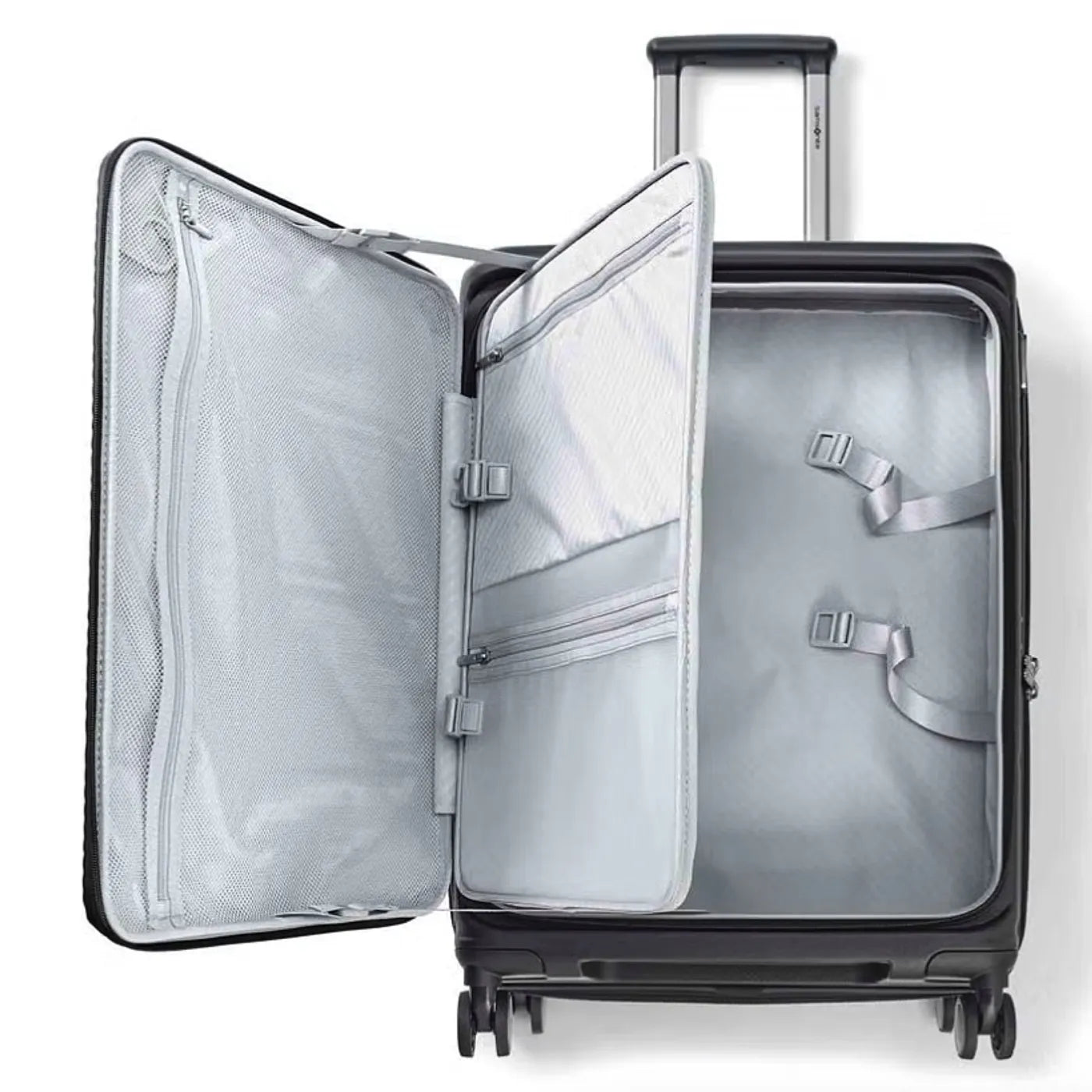 Samsonite Paralux 75 cm Expandable Front Opening Suitcase - Black
