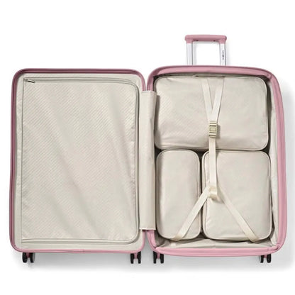 Samsonite Paralux 75 cm Expandable Front Opening Suitcase - Dusty Pink