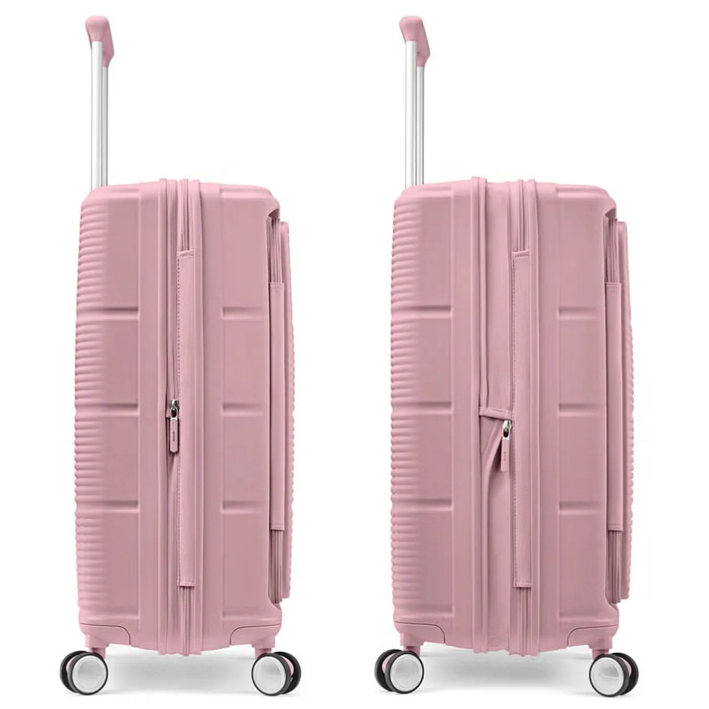 Samsonite Paralux 75 cm Expandable Front Opening Suitcase - Dusty Pink