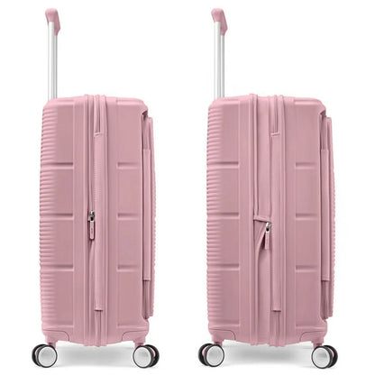 Samsonite Paralux 75 cm Expandable Front Opening Suitcase - Dusty Pink