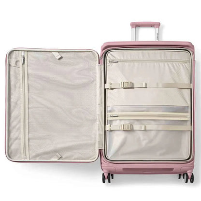 Samsonite Paralux 75 cm Expandable Front Opening Suitcase - Dusty Pink