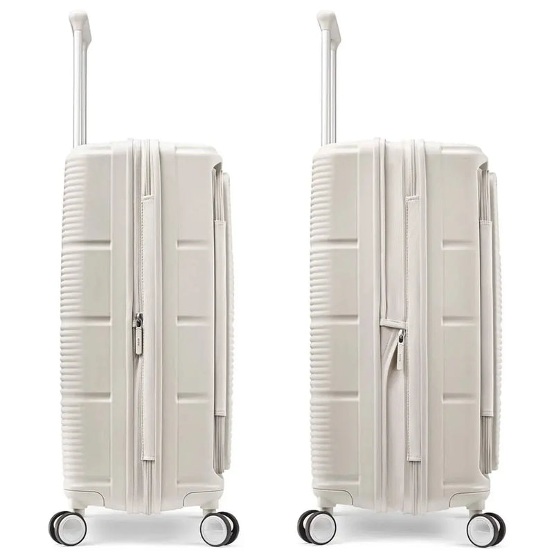 Samsonite Paralux 75 cm Expandable Front Opening Suitcase - Stone Grey