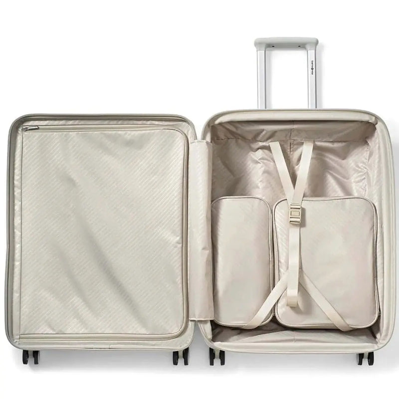 Samsonite Paralux 75 cm Expandable Front Opening Suitcase - Stone Grey