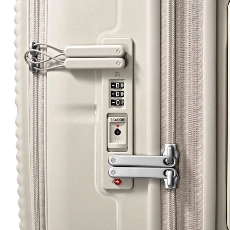 Samsonite Paralux 75 cm Expandable Front Opening Suitcase - Stone Grey