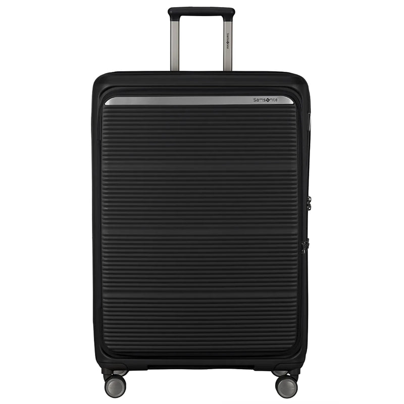 Samsonite Paralux 81 cm Expandable Front Opening Suitcase - Black